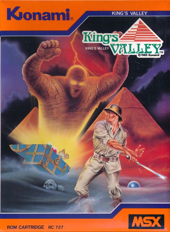 King's Valley box art for MSX